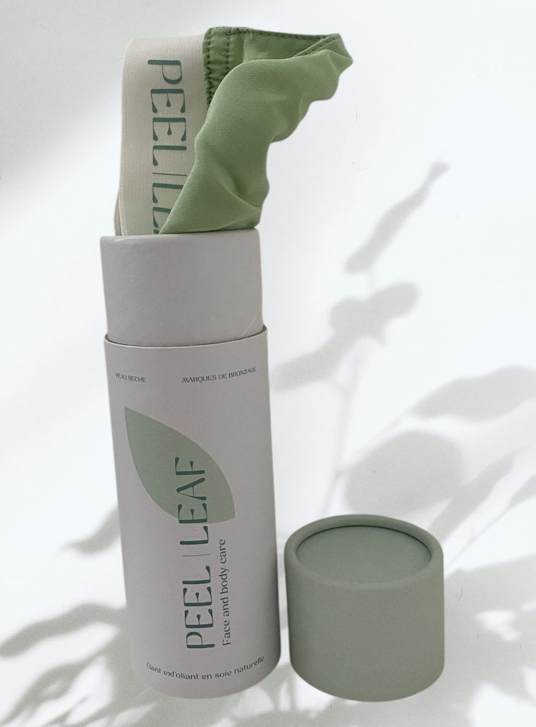 Gant de soie exfoliant