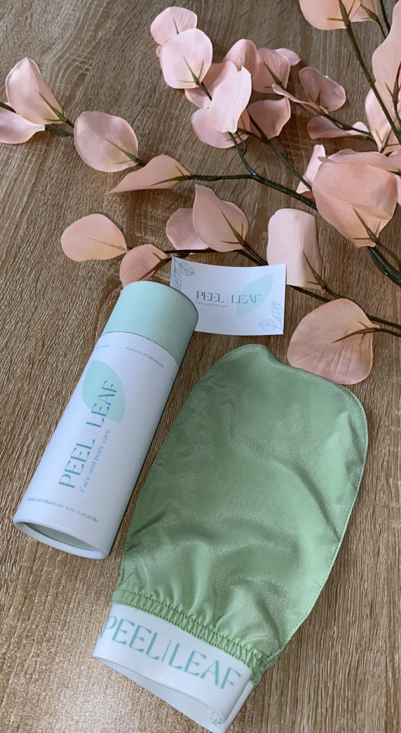 Gant de soie exfoliant